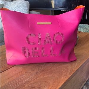 Victoria’s Secret pink&orange beach tote